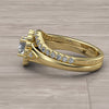 1.08ct Round Diamond Gold Bridal Set - 01US96